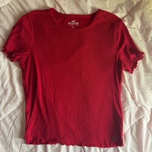 Red Hollister must-have collection, medium, Has been warn